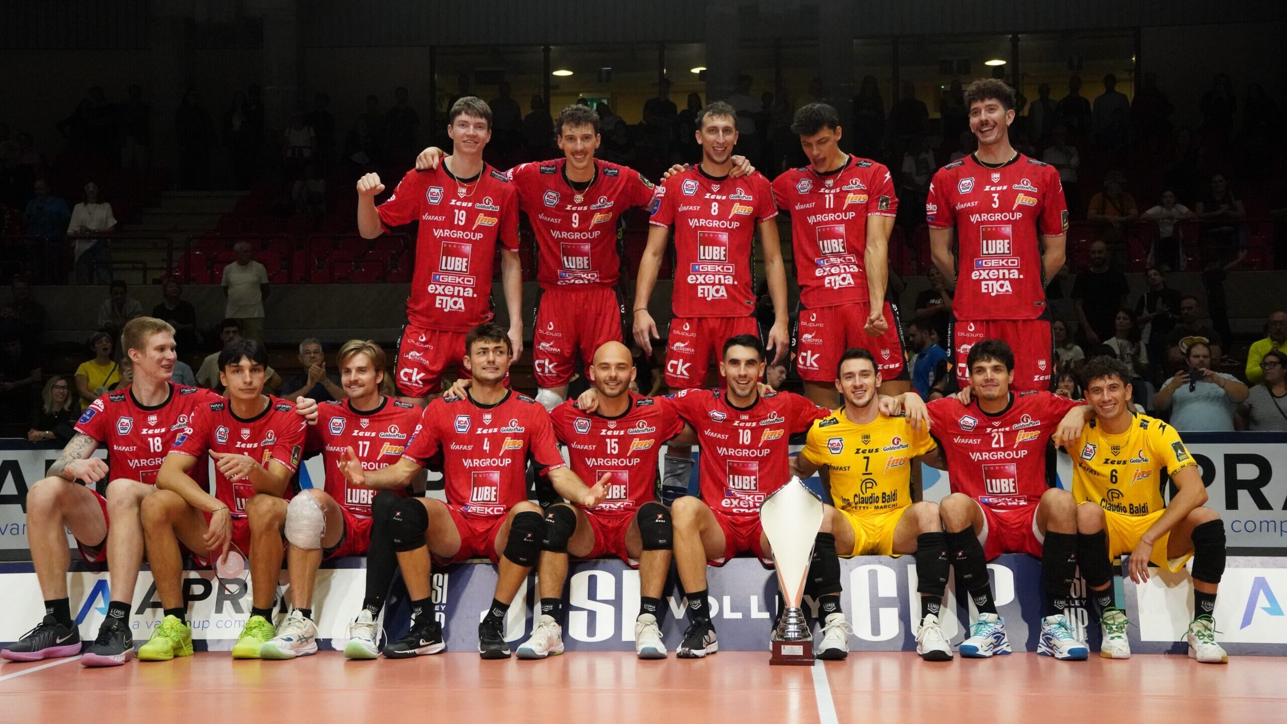 Lube Volley Civitanova - premiazione Jesi Volley Cup. Foto: Ufficio stampa Lube Volley Civitanova