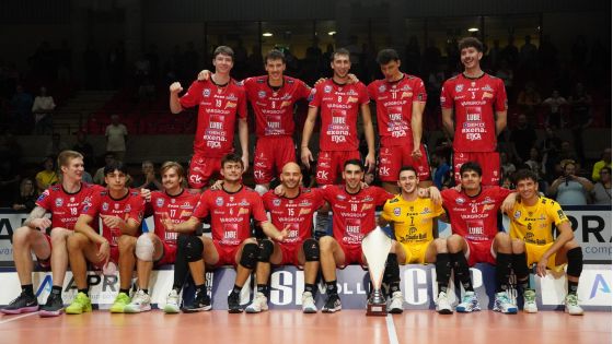 Lube Volley Civitanova - premiazione Jesi Volley Cup. Foto: Ufficio stampa Lube Volley Civitanova