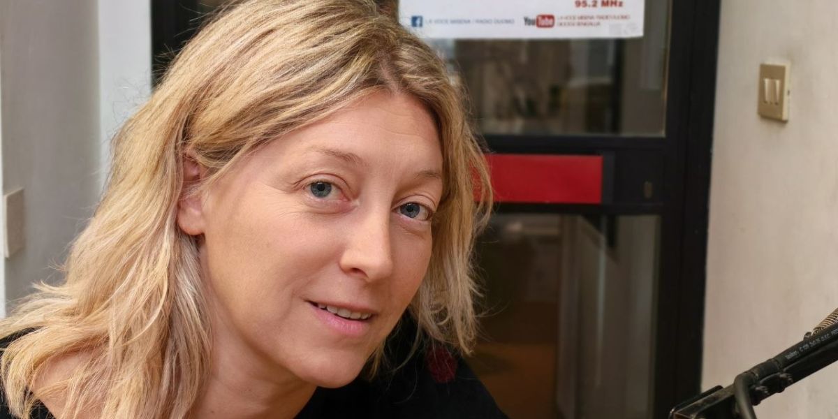 L'assessora a urbanistica, viabilità e ambiente del Comune di Senigallia Elena Campagnolo negli studi di Radio Duomo Senigallia